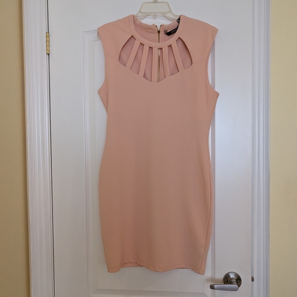 Kardashian Kollection Pink Sleeveless Dress Size Large - Picture 1 of 8